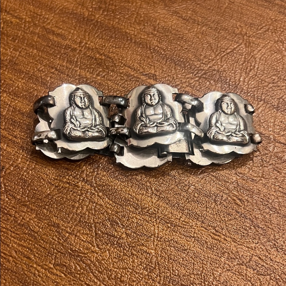 Silver Buddha Bracelet